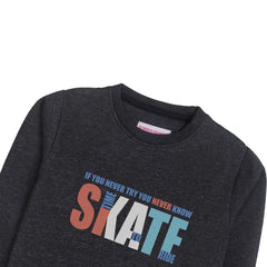 SKATE CHARCOAL BOYS LONG SLEEVE SWEAT-SHIRT
