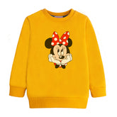 MINNIE GIRLS ORANGE SHADE FLEECE SWEAT-SHIRT
