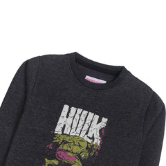 HULK CHARCOAL BOYS LONG SLEEVE SWEAT-SHIRT