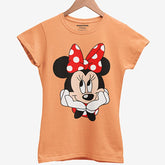 MINNIE JUNIOR ORANGE GIRLS T.SHIRT