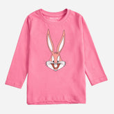 BUG BUNNY JUNIOR COSMOS PINK COLOR GIRLS LONG SLEEVE T-SHIRT