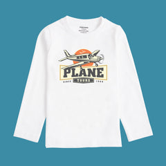 Digital Printed Plane Junior Sleeve T.Shirt