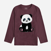 CUTE PANDA JUNIOR BOYS LONG SLEEVE T-SHIRT