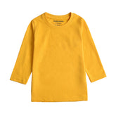 JUNIOR CANARY YELLOW COLOR GIRLS LONG SLEEVE T.SHIRT