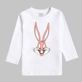 Digital Printed Bug Bunny Junior Girls Long Sleeves T.shirt