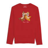 CHIP & DALE JUNIOR FEIRY RED COLOR GIRLS LONG SLEEVE T-SHIRT