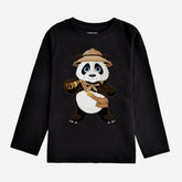 PIRATE PANDA JUNIOR BOYS LONG SLEEVE T-SHIRT