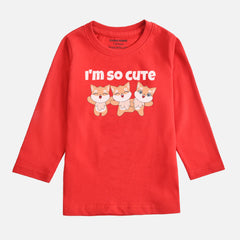 I’M CUTE JUNIOR FEISTA COLOR GIRLS LONG SLEEVE T-SHIRT