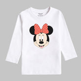 Digital Printed MinnieJunior Girls Long Sleeve T.Shirt