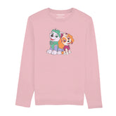 DIGITAL PRINTED PAW JUNIOR TICKLED PINK COLOR GIRLS LONG SLEEVE T.SHIRT
