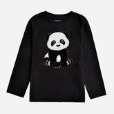 CUTE PANDA JUNIOR BOYS LONG SLEEVE T-SHIRT