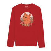 CUTE CAT JUNIOR FEIRY RED COLOR GIRLS LONG SLEEVE T-SHIRT