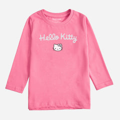 Digital Printed Hello Kitty Junior Girls Long Sleeve T.Shirt