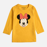 Digital Printed Minnie Junior Long Sleeve T.Shirt