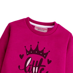 LITTLE PRINCESS RED GIRLS LONG SLEEVE SWEAT-SHIRT