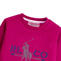 POLO RED COLOR BOYS LONG SLEEVE SWEAT-SHIRT