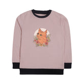 CAT JUNIOR PINK HEADER COLOR GIRLS LONG SLEEVE SWEAT-SHIRT