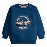 FEEL THE SPEED NAVY BOYS LONG SLEEVE SWEAT-SHIRT