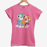 PAW JUNIOR PINK GIRLS T.SHIRT