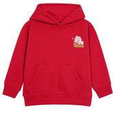 MILK & MOCHA RED FLEECE GIRLS HOODIE