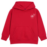 SPARROW RED GIRLS FLEECE HOODIE