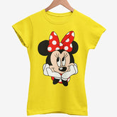 MINNIE JUNIOR C.YELLOW GIRLS T.SHIRT
