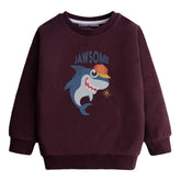 JAWSOME JUNIOR MEHROON COLOR BOYS LONG SLEEVE SWEAT-SHIRT