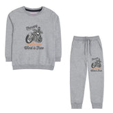 THERAPY JUNIOR BOY GREY HEADER TRACK SUIT