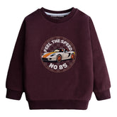 FEEL THE SPEED JUNIOR MEHROON COLOR BOYS LONG SLEEVE SWEAT-SHIRT