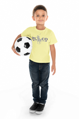 DIGITAL POLO PRINTED YELLOW JUNIOR BOYS T.SHIRT