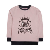 LITTLE PRINCESS PINK GIRLS LONG SLEEVE SWEAT-SHIRT