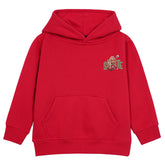 Skate Red Color Boys Fleece Hoodie