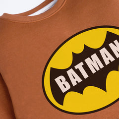 BATMAN LIGHT BROWN COLOR BOYS LONG SLEEVE SWEAT-SHIRT