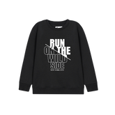 RUN ON THE WILD SIDE BLACK COLOR BOYS LONG SLEEVE SWEAT-SHIRT