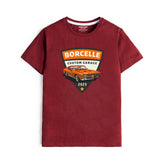 MAROON GRAPHICS BORCELLE T-SHIRT