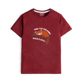 MAROON GRAPHICS DREAMER T-SHIRT