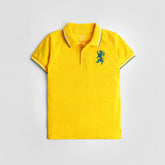 JUNIOR LEMON YELLOW COLOR BOYS SHORT SLEEVE (POLO) T.SHIRT
