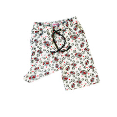 DIGITAL PRINTED FOOTBALL WHITE SHORTS