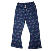 HEART PRINTED NAVY JUNIOR GIRLS TROUSER