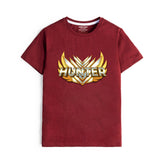MAROON GRAPHICS HUNTER T-SHIRT