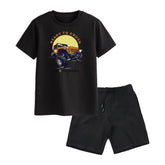 MONSTER TRUCK BOYS SHORT SLEEVE BLACK T.SHIRT & SHORTS (SF-27810)