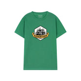 GREEN T-SHIRT Graphics ADVENTURE