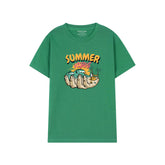 GREEN T-SHIRT Graphics SUMMER