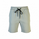 GREY PIQUE KNITTED SOFT FABRIC SHORTS