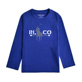 RALPHA NAVY PEONY BOYS LONG SLEEVE T.SHIRT