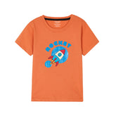 ORANGE GRAPHICS ROCKET T-SHIRT