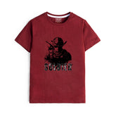 DIGITAL SOLDIER PRINTED MEHROON JUNIOR BOYS T.SHIRT