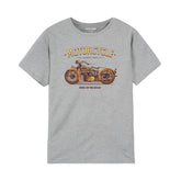 MOTRCYCLE GREY BOYS T.SHIRT