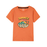 ORANGE GRAPHICS SUMMER T-SHIRT