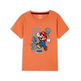 SUPER MARIO PRINTED ORANGE BOYS T.SHIRT